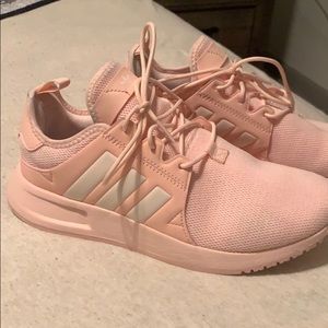 Worn twice, Baby pink adidas sneakers